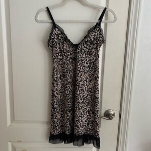 Marilyn Monroe Intimates leopard slip dress